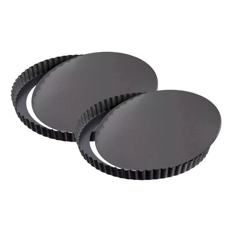 Pack X2 Moldes Desmontable Molde Desmontables Moldes 28cm Gris