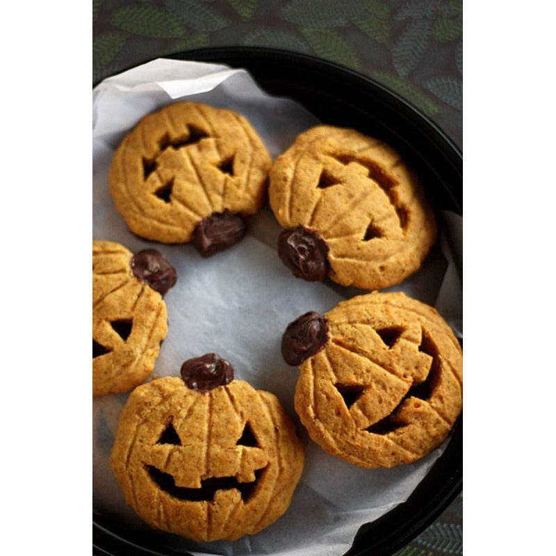 X2 Moldes Halloween Moldes Silicona Halloween Molde Calabaza Pack X2 Mnaranja 6 Caras De Halloween