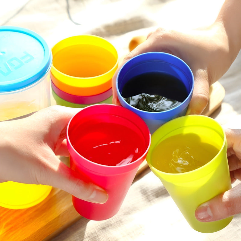 12 Vasos Plasticos Vasos Reutilizables Plasticos Vasos 450ml Multicolor