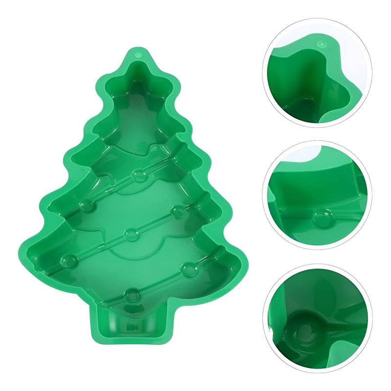 Molde Silicona Navidad Moldes De Silicona Reposteria Arbol Multicolor / Molde Silicona Arbol