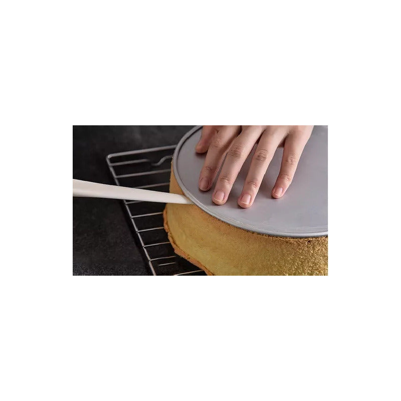 Moldes De Aluminio Para Tortas Molde Desmontable Moldes 26cm Gris