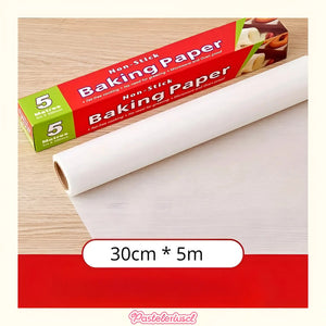3 Rollos De Papel Mantequilla Papel Para Hornear Papel De 5m Blanco
