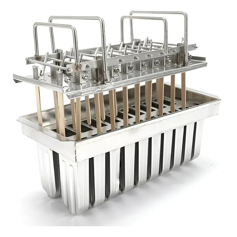 Molde Helados Moldes Reposteria Moldes De Aluminio 20cav Plateado / Molde Helado Aluminio 20cav