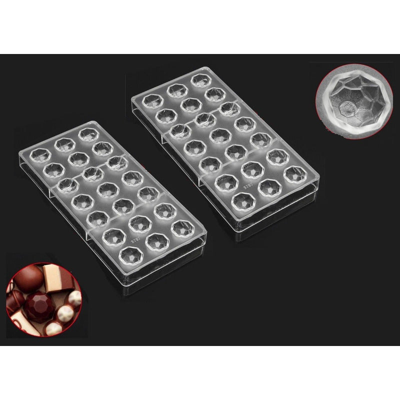 Pack 2 Moldes Chocolate Molde Chocolate Policarbona Diamante