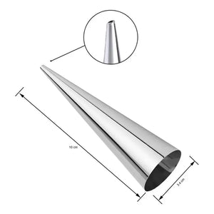 X120 Cono Molde Para Cannoli Cachito Croissant Pan Danes Molde Para Cachito Cachitos Rellenos Molde Conico Molde Para Croissant Pasteleriuscl Gris