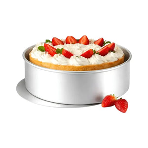 Molde De Aluminio Para Torta Molde Desmontable Molde 26x10cm Molde Redondo De Aluminio Fondo Desmontable Moldes Redondos... Plateado