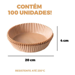Papel Antiadherente Desechable Para Freidora De Aire Con 100 Unidades