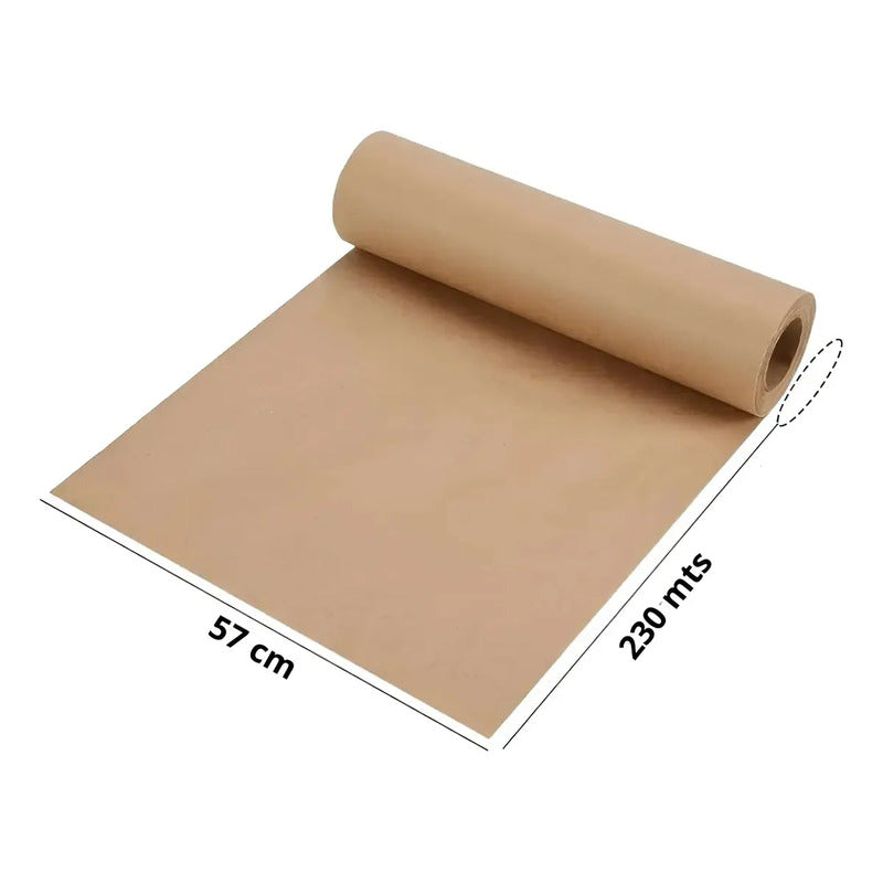 Rollo Papel Kraft Rollo Papel Embalaje Rollo Papel 57x230mts Rollo Papel Rollo De Papel Kraft Papel Marrón Para... Marrón Claro / Rollo Papel Kraft 57x230mts