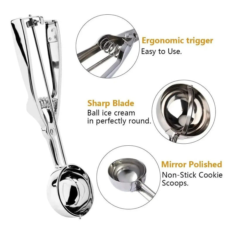 Cucharas Para Helado Cuchara Helado Cuchara De Helado 4,5,6 Gris Claro