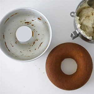 Molde Torta Molde Queque Redondo Molde Aluminio Flanera 26cm Gris Claro