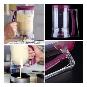 Pack X2 Dispensador De Masa Dispensador Masa Torta Queque Dosificador De 900ml Para Repostería Dosificadora Para Cupcakes Panqueuque Waffles Pasteleriuscl