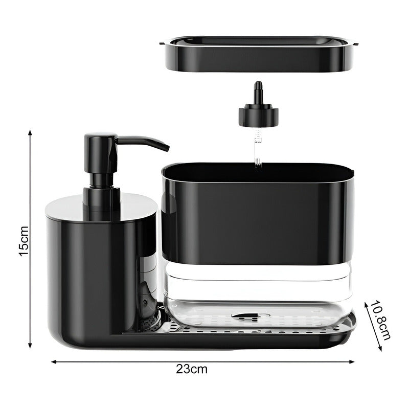 Soporte Esponja Lavaloza Para Tu Cocina Escurridor Lavaplato Negro