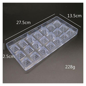 Pack X2 Moldes De Chocolate Molde Policarbonato Piramide
