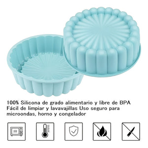 Pack X2 Moldes Reposteria Molde Torta Molde Queque Flor 19cm