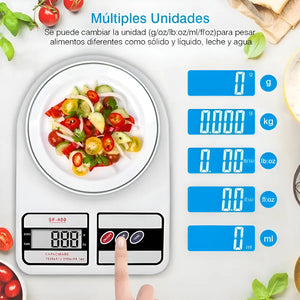 Balanza De Cocina Digital Genérica Sf-400 Blanca Blanco