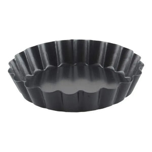Pack X24 Moldes Tartaleta Desmontable Tarta Individual 12cm Gris Claro