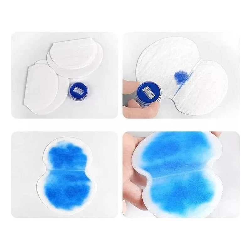 20 Parches Protectores Piel Antitranspirantes Axilas Polera Blanco