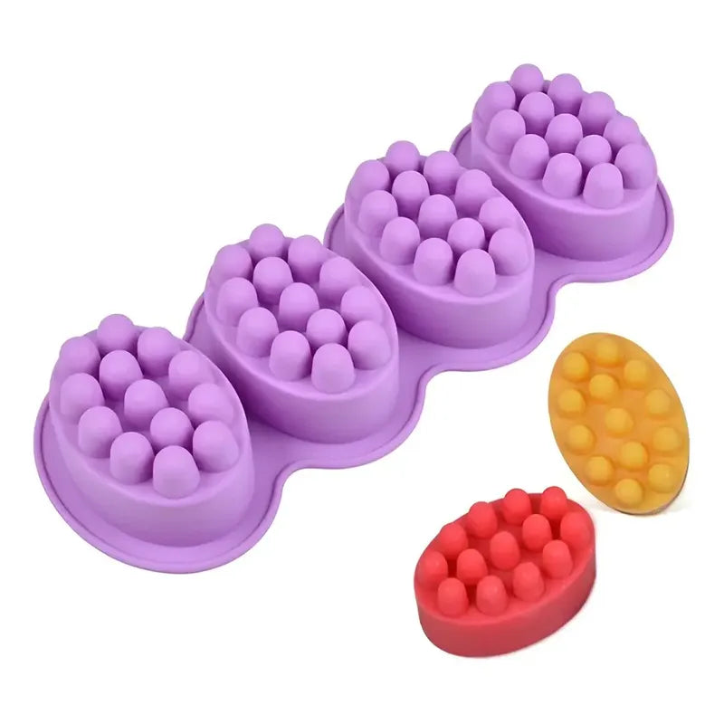 Moldes Silicona Molde De Silicona Jabon Molde Jabon 4redondo Al Azar