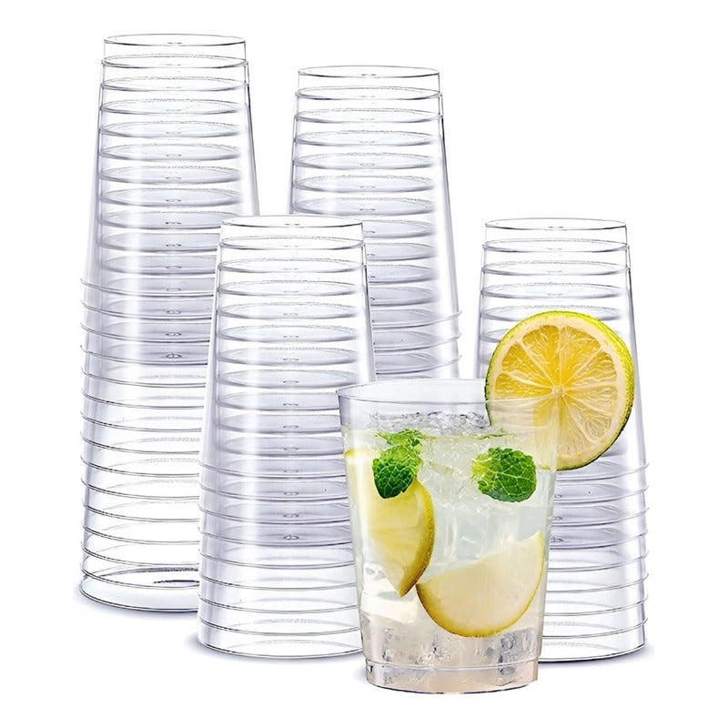 25 Set Vasos Desechables Vaso Plastico Vaso Acrilicos 438 Ml Transparente