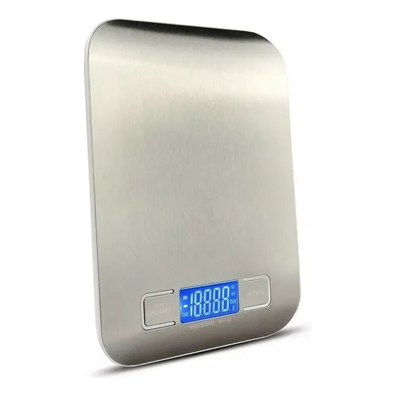 Balanza Digital Multiuso Pesa Digital Bascula Digital 299 Plateado 5 G