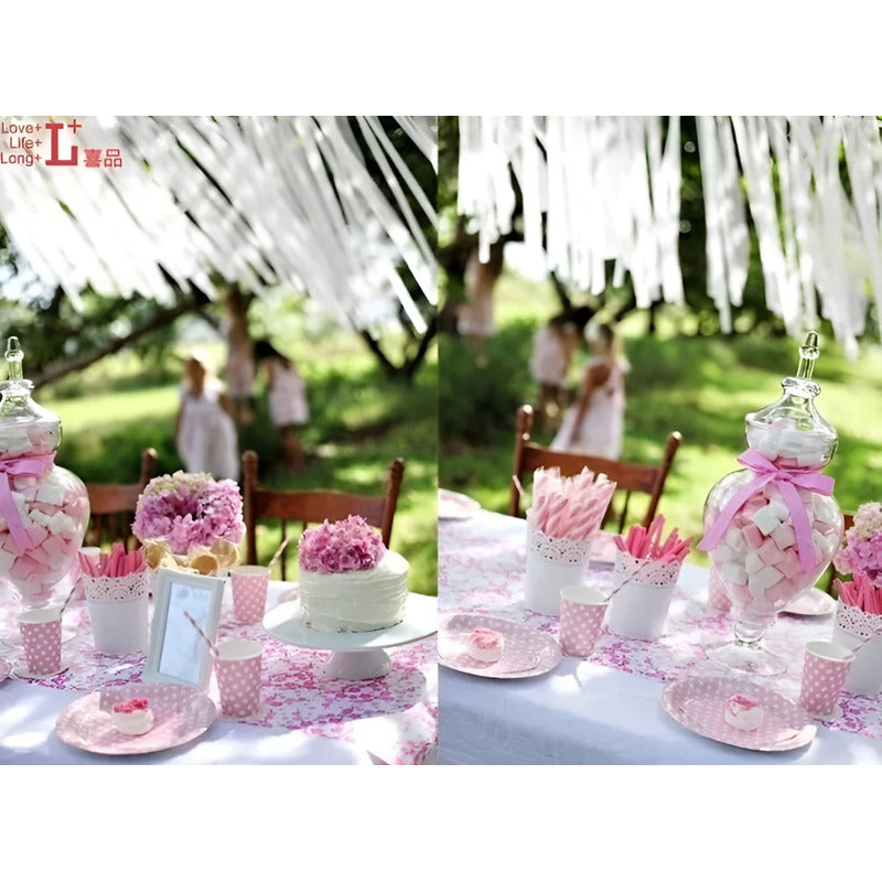 X10 Vasos Desechables Decoración Vaso Cumpleaños Rosado 1607