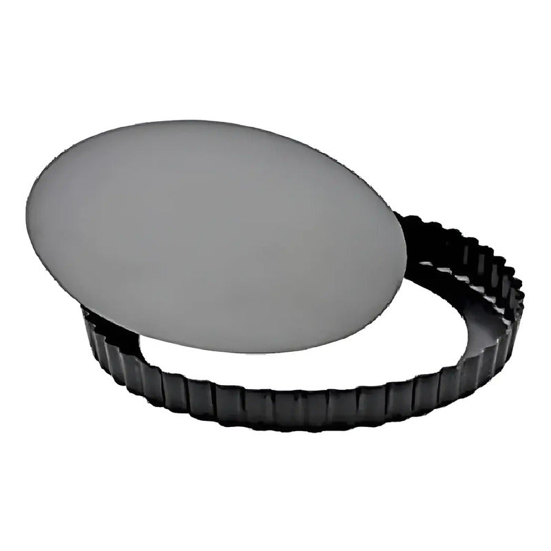 Pack3 Moldes Desmontables Molde Desmontable Tarta 20 24 26cm Borde Acanalado Perfectos Para Tartas De Frutas Moldes Reposteria Inferior Extraíble Revestimiento Resistente Para Horno Pasteleriuscl Gris