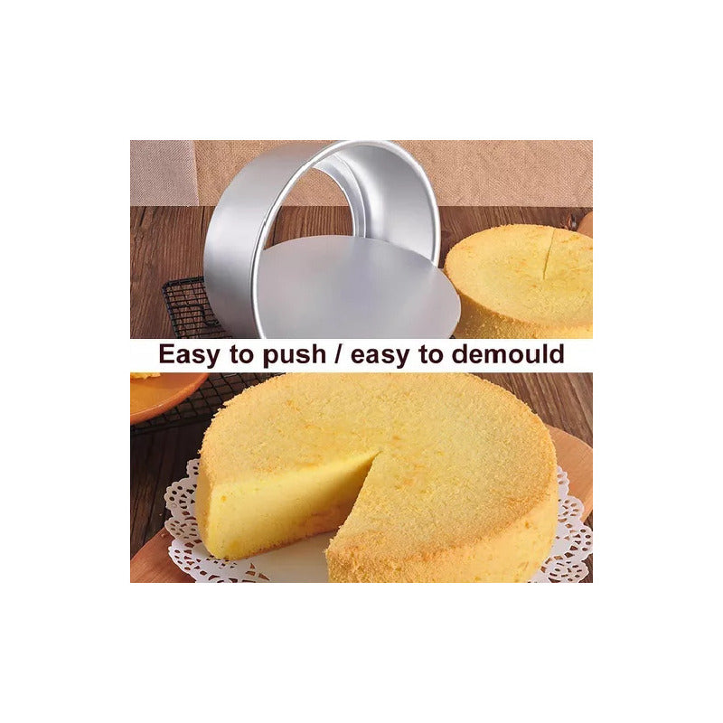 Molde De Aluminio Para Tortas Desmontable 24cm Molde De Aluminio 24cm Molde Redondo Desmontable 24cm Tarta Molde Desmontable Queque Muffin Molde Repostería Desmontable 24cm Ponque Pastel Pasteleríacl