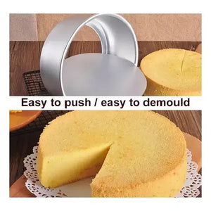 Moldes De Aluminio Para Tortas Moldes Desmontable Molde 24cm Plateado