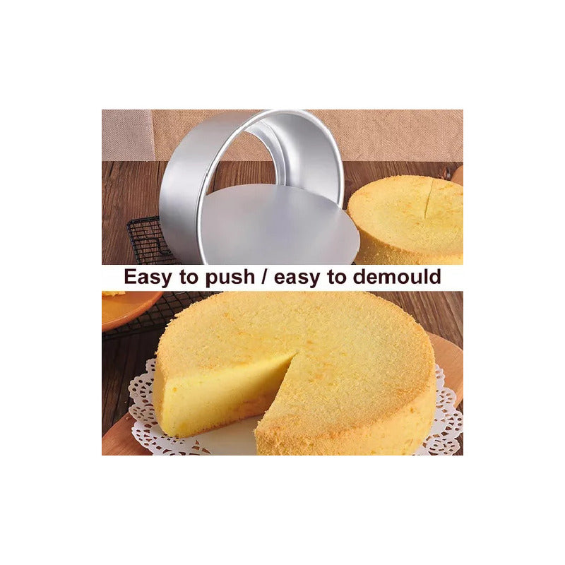 Moldes De Aluminio Para Tortas Moldes Desmontable Molde 24cm Gris