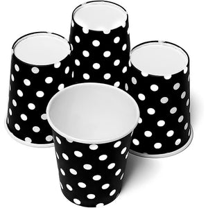 Pack X10 Vasos Desechables Decoración Vaso Cumpleaños Negro