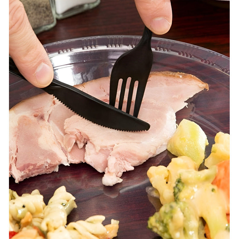 12 Cuchillos Plastico Cuchillo Desechable Servicio Cubiertos