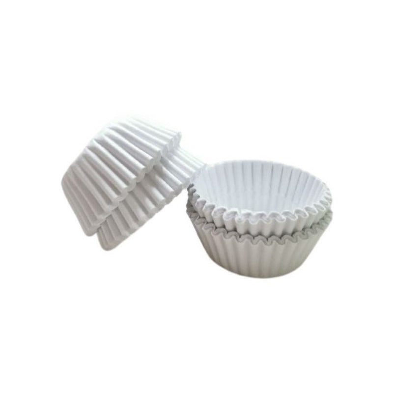 Pack X200 Capsula Para Hornear Capsulas Cupcakes Capsula 5cm Blanca 5cm