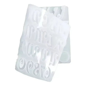 Molde De Silicona Letras Cursiva Molde De Letras Moldes De Silicona Letras Para Resina Molde Resina Molde Reposteria Moldes De Silicona Reposteria Moldes Para Resina 41cavid Cursiva Pasteleriuscl Gris