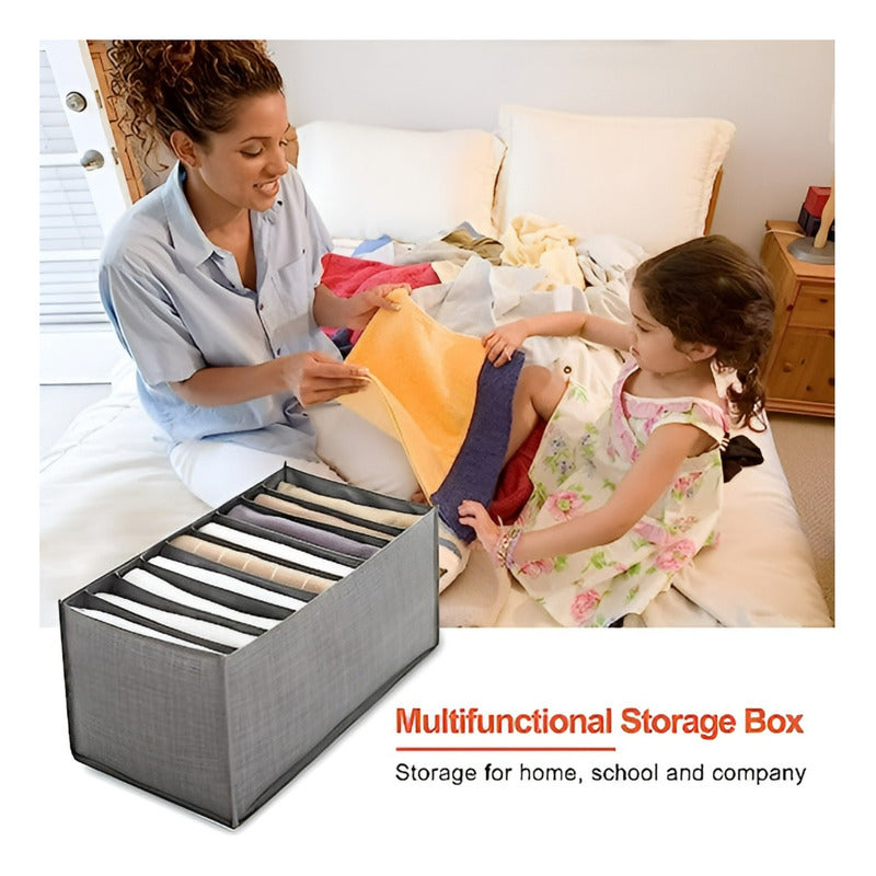 Organizador De Pantalones Caja Organizadora Closet Interior - Gris-191