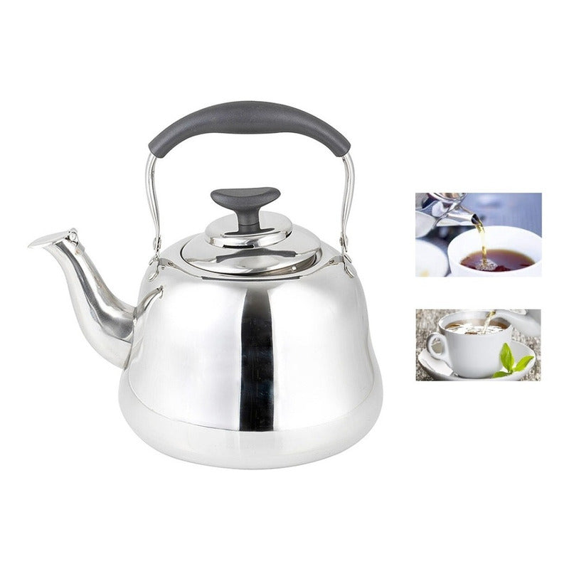 Tetera De Te Tetera De Agua Teteras Filtro Te Infusor 1.0 L Plateado