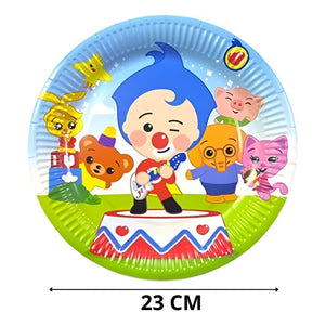 Pack X10 Platos De Cumpleaños Desechables Plim Plim 23cm