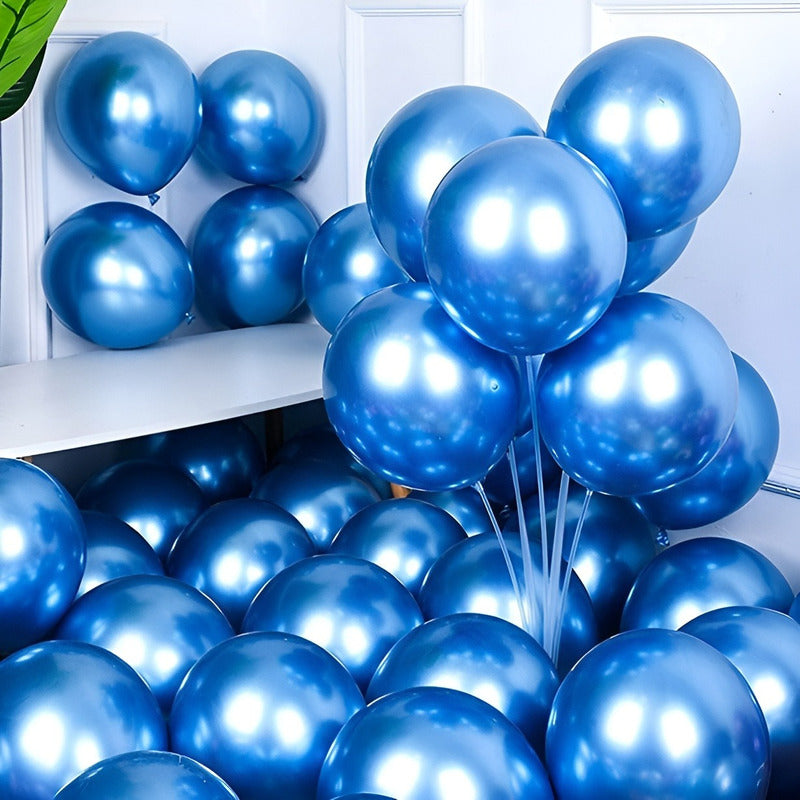 50 Globos Feliz Cumpleaños Decoracion Globos Set De Globos Azul Claro Globos De Cumpleaños