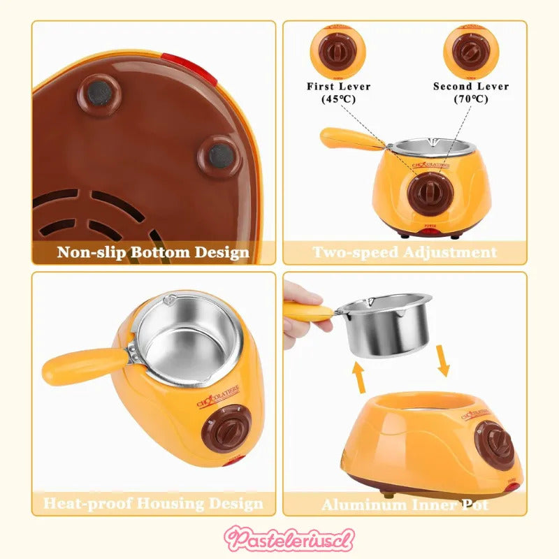 Maquina Para Derretir Chocolate Fondue Chocolat Chocolatera  Amarillo