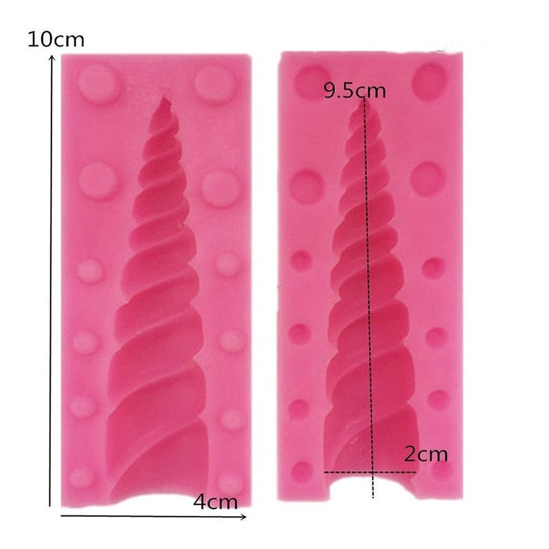 Moldes Silicona Molde De Fondant Molde Unicornio Cacho Rosa 266