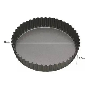 Pack3 Moldes Desmontables Molde Desmontable Tarta 20 24 26cm Borde Acanalado Perfectos Para Tartas De Frutas Moldes Reposteria Inferior Extraíble Revestimiento Resistente Para Horno Pasteleriuscl Gris