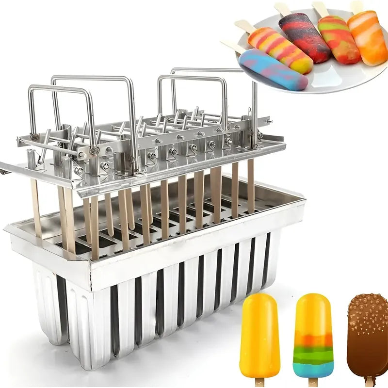 Molde Helados Moldes Reposteria Moldes De Aluminio 20cav Molde De Acero Inoxidable Para Helado Molde Paletas Helados Molde Helados Utensilios Reposteria Moldes De Acero Para Paletas Pasteleriuscl