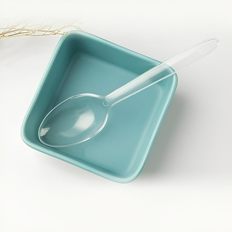 200 Mini Cucharas Cucharas Plasticas Cuchara Postre Cuchara Transparentes