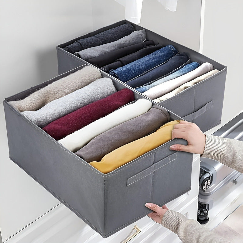 Organizador De Closet Interior Organizador Cajones Separador Gris