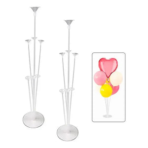 X2 Soporte De Globos Varillas Para Globos Varilla De Globos Blanco