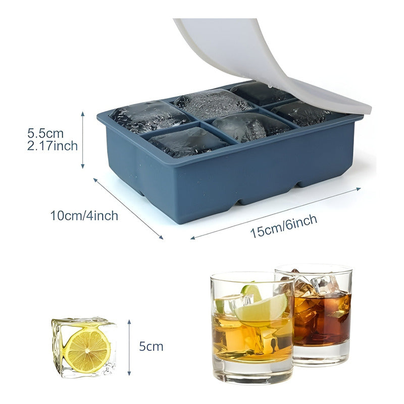 Pack X4 Cubetas De Hielo Cubetera Hielo Cubetas C/tapa 6cav Surtido