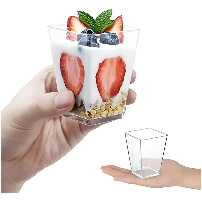 50 Set De Vasos Shot Postres Con Tapa 50 Cucharas Acrílico Vasos Shot Vaso Acrilicos Vasos Para Postres Vaso C/tapa 110ml Vasos Postres Vaso Acrilico Postre Vaso Acrilico Vasos Plasticos Pasteleriuscl