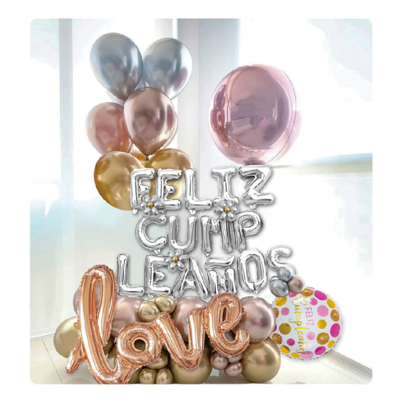 Pack X50 Globos De Cumpleaños Globos Feliz Cumpleaños Globo