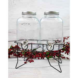 Dispensador De Bebidas Doble Dispensador De Jugos Jarra 5l
