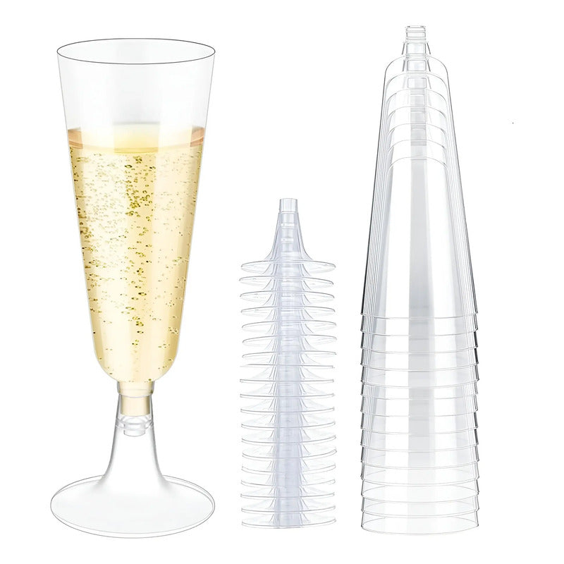 10 Copas De Champagne Copa Acrilico Copas Champaña 5oz/162ml Transparente