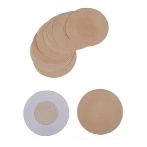 Pack X10 Cubre Pezón Pezoneras Parches Pezoneras Adhesivas Beige Redondo Único